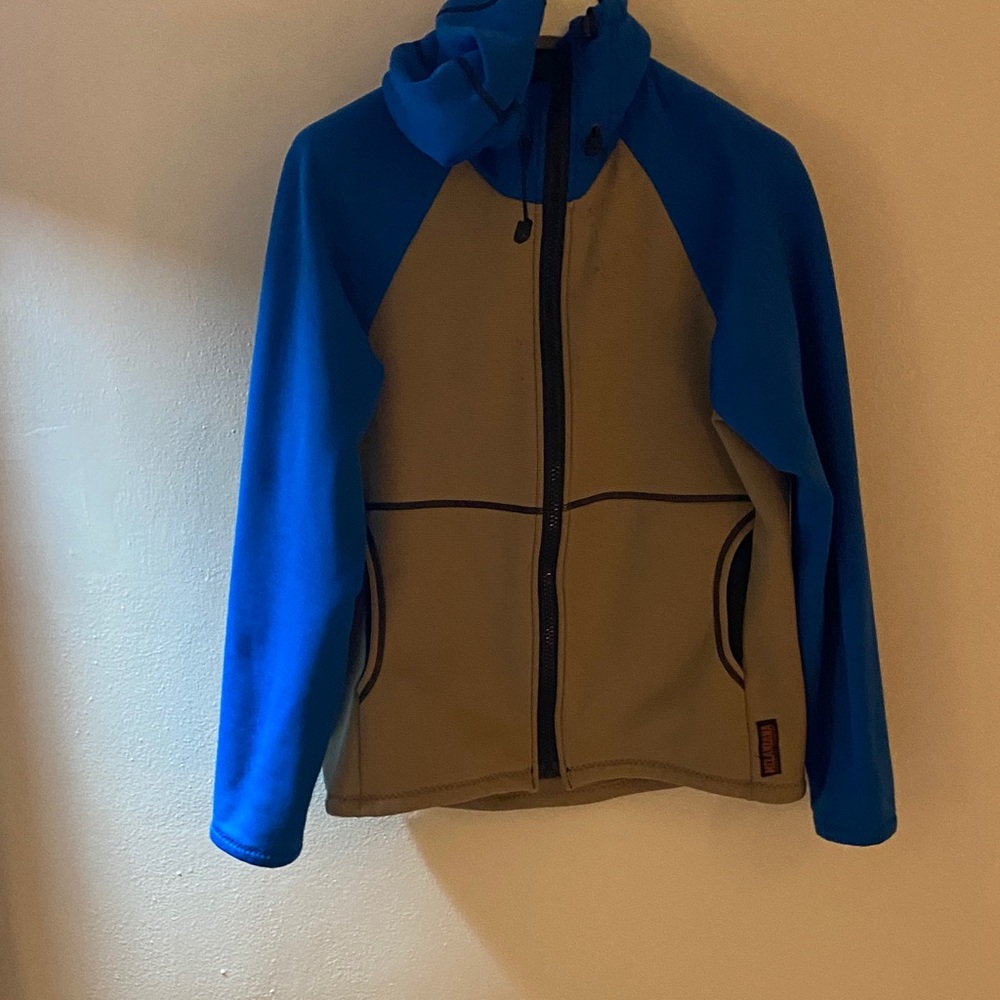 Melanzana Two-Tone Blue and Tan Jacket